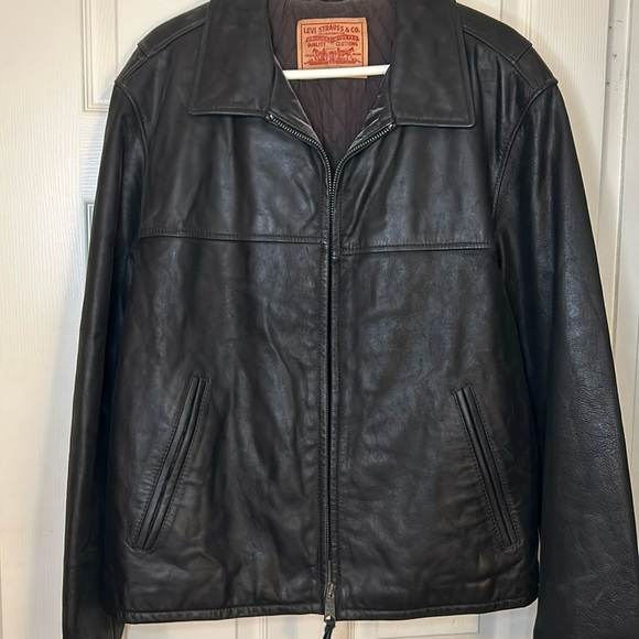 Men’s Levi’s Genuine Leather Jacket - Picture 1 of 8
